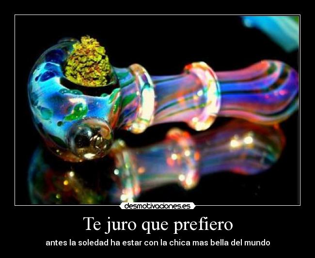 Te juro que prefiero - antes la soledad ha estar con la chica mas bella del mundo