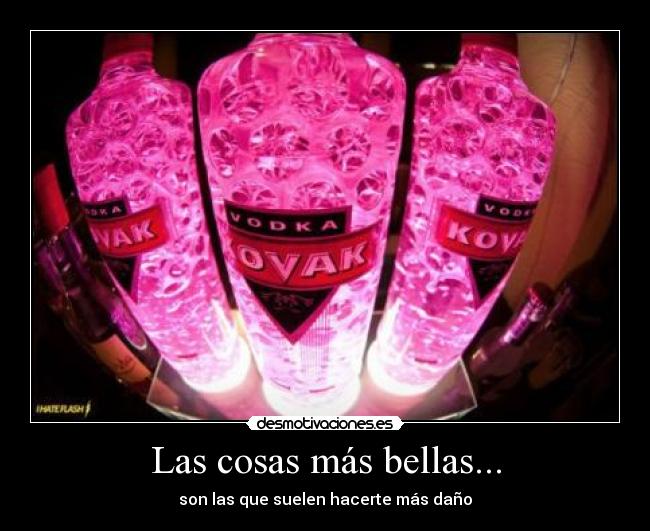 Las cosas más bellas... - son las que suelen hacerte más daño