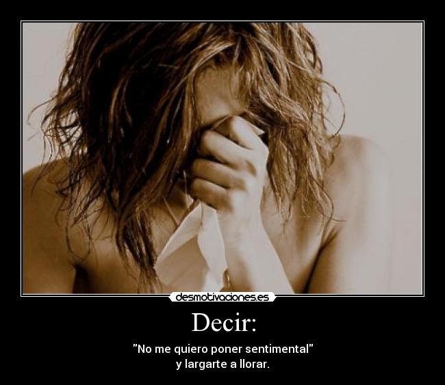 Decir: - 