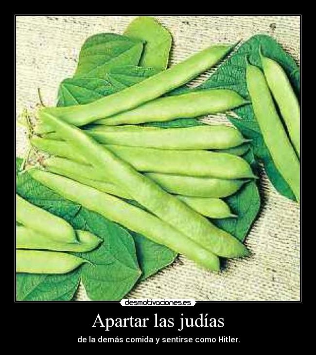 Apartar las judías -