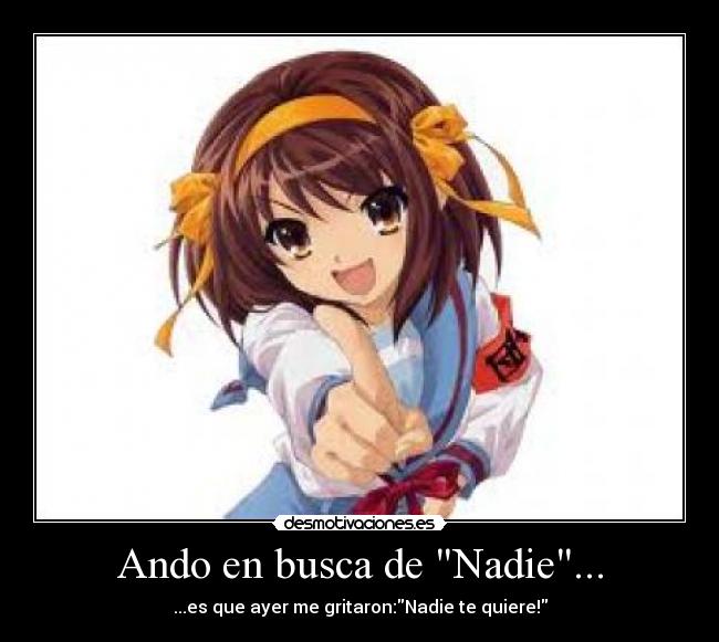 Ando en busca de Nadie... -