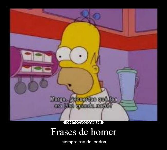 Frases de homer - siempre tan delicadas