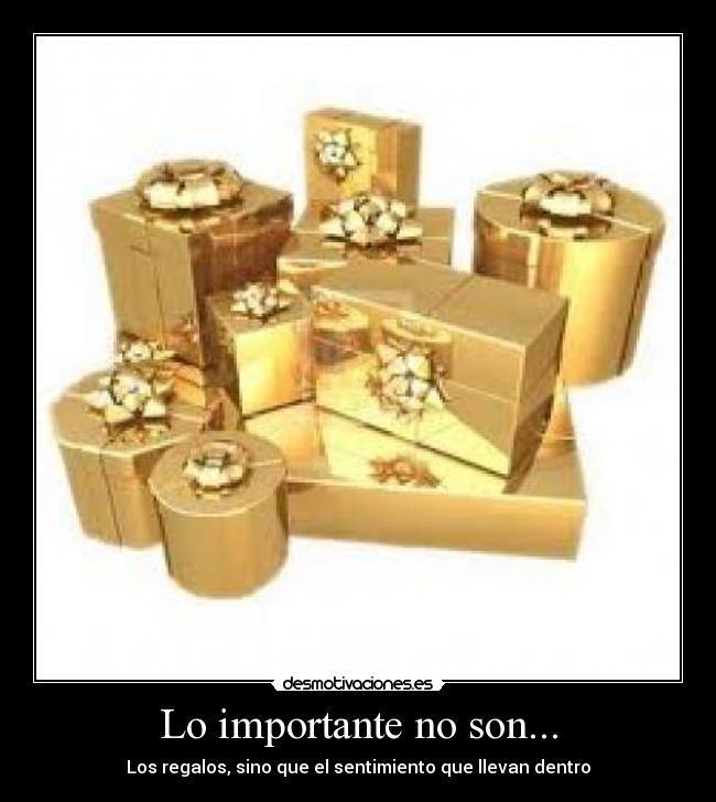 Lo importante no son... - 