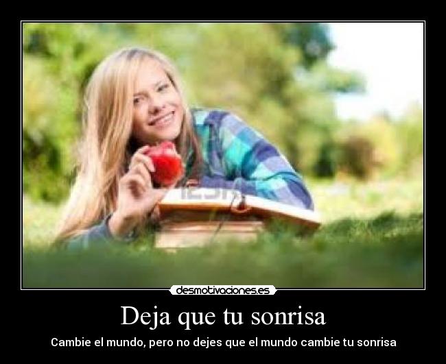Deja que tu sonrisa - 