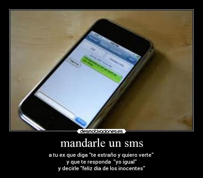 mandarle un sms -
