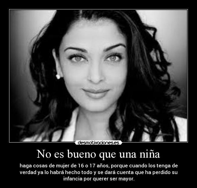 No es bueno que una niña -