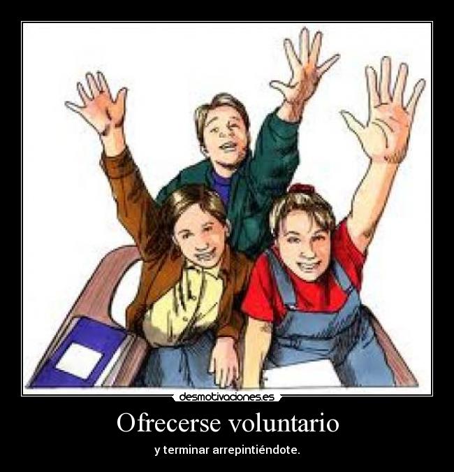 Ofrecerse voluntario -