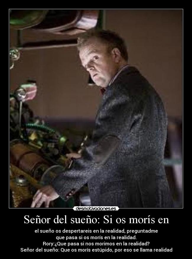 Señor del sueño: Si os morís en - 