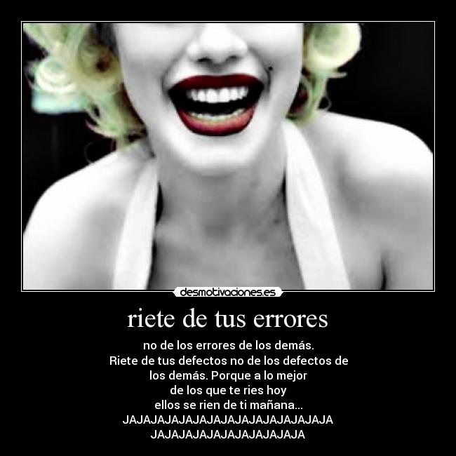 carteles riete tus errores desmotivaciones