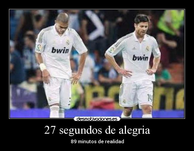 27 segundos de alegria - 89 minutos de realidad