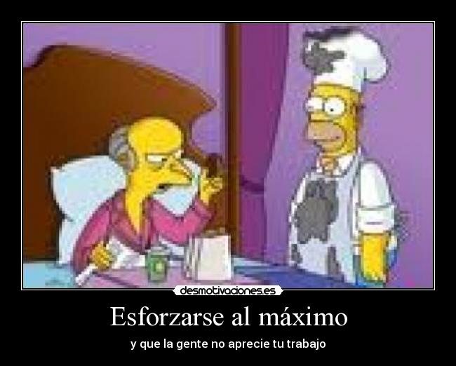 carteles homer simpson esfuerzo desmotivaciones