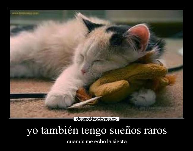 yo también tengo sueños raros - cuando me echo la siesta