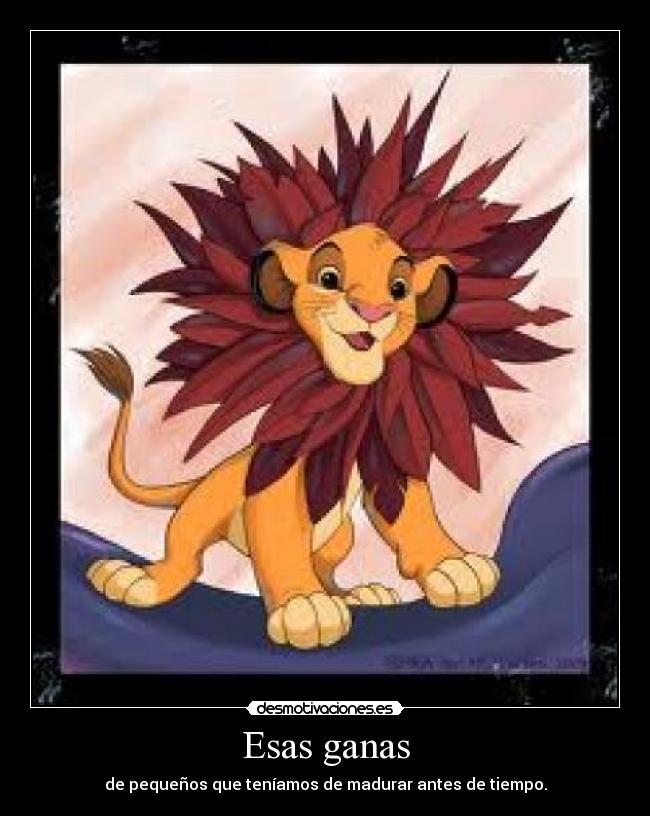 carteles simba desmotivaciones