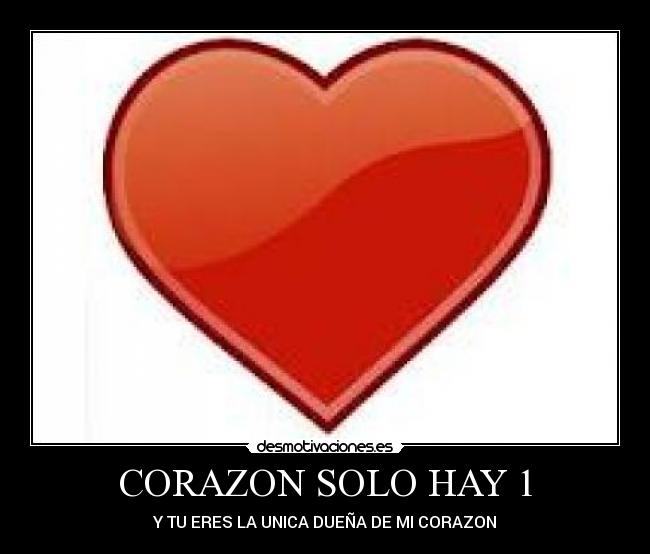 CORAZON SOLO HAY 1 - 