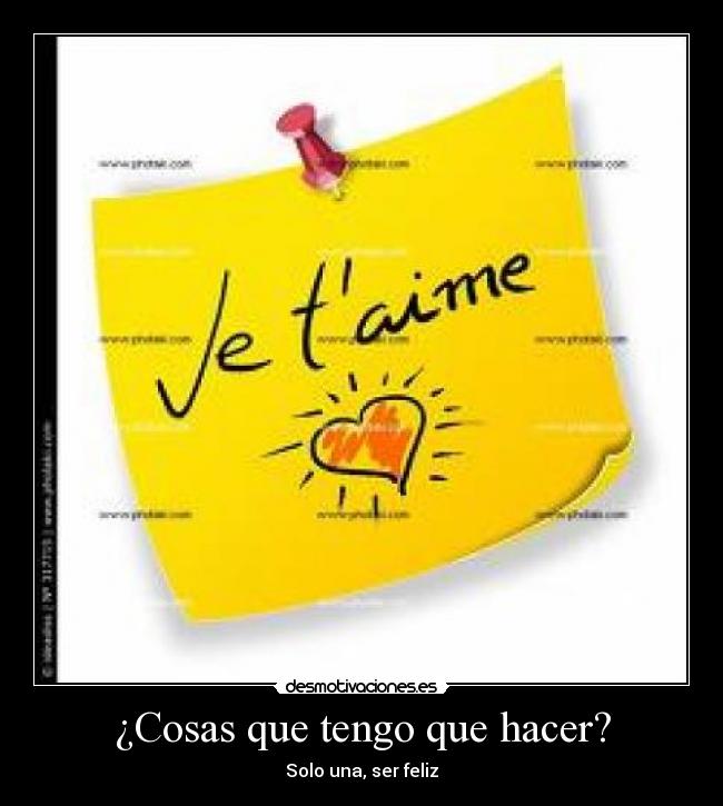 ¿Cosas que tengo que hacer? - 