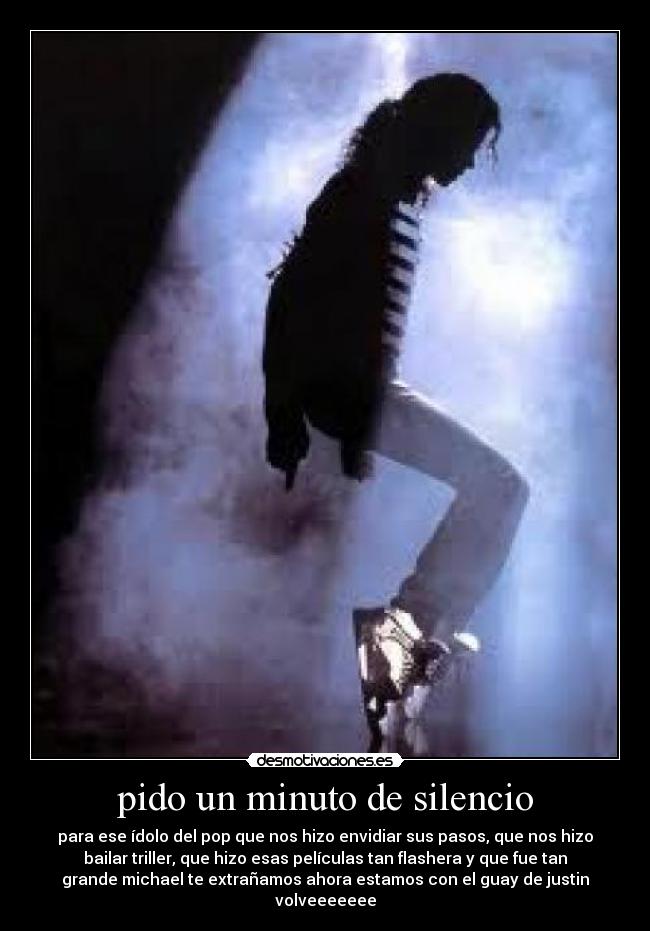 pido un minuto de silencio -