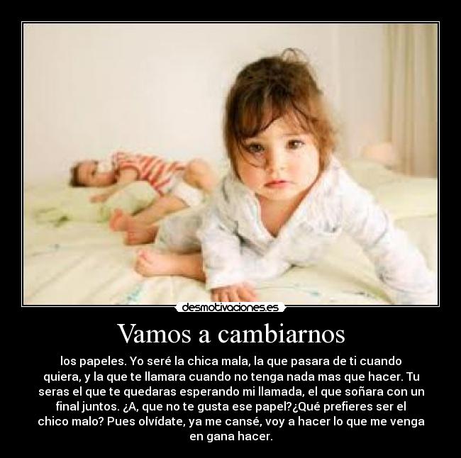 Vamos a cambiarnos -