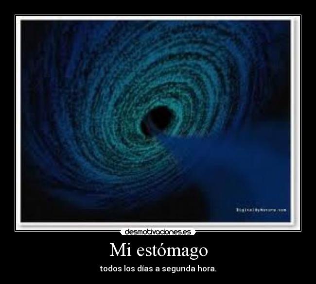 carteles estomago hora asuionfha desmotivaciones