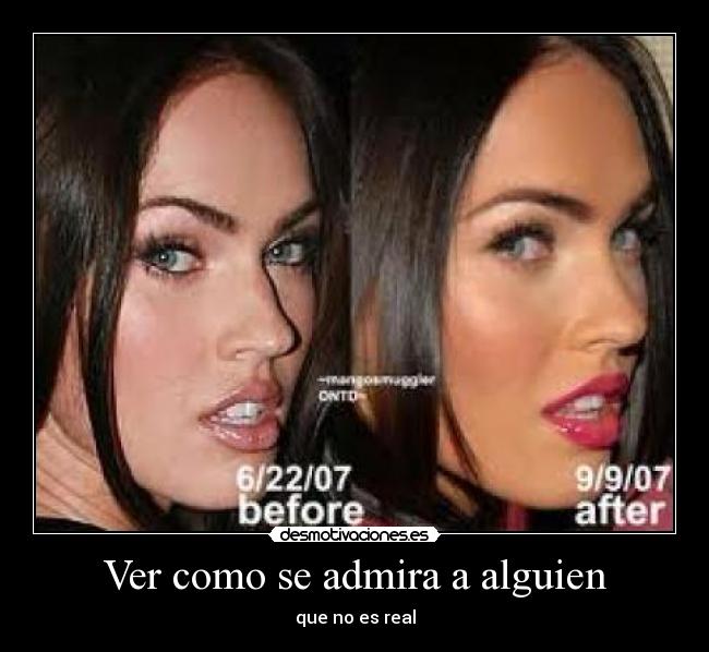 Ver como se admira a alguien -