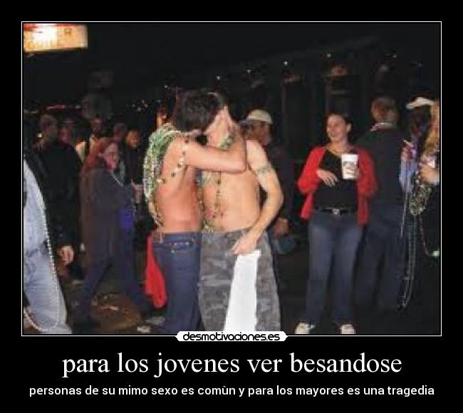 para los jovenes ver besandose - 