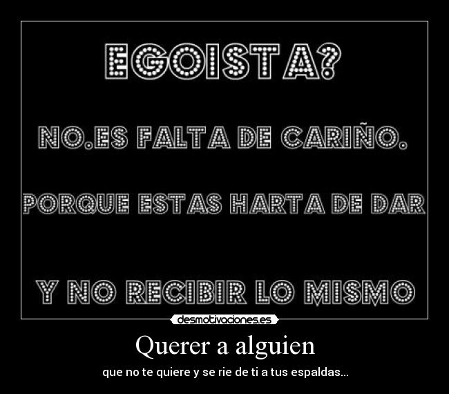 Querer a alguien -