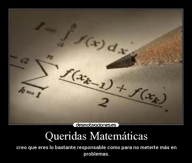 Queridas Matemáticas - 