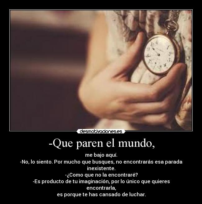-Que paren el mundo, - 