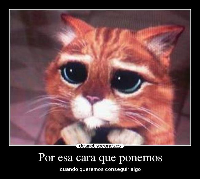 Por esa cara que ponemos -