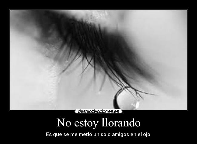 No estoy llorando - 