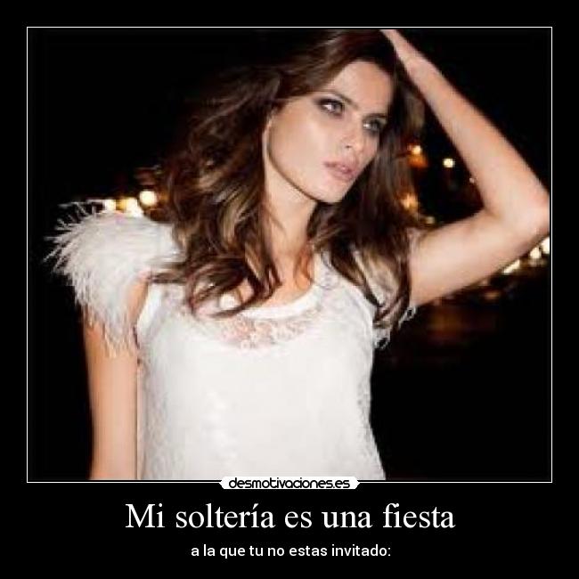 Mi soltería es una fiesta - a la que tu no estas invitado: