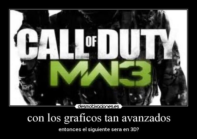 carteles cod mw3 desmotivaciones