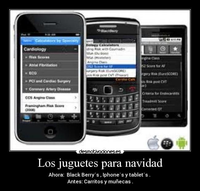 Los juguetes para navidad -