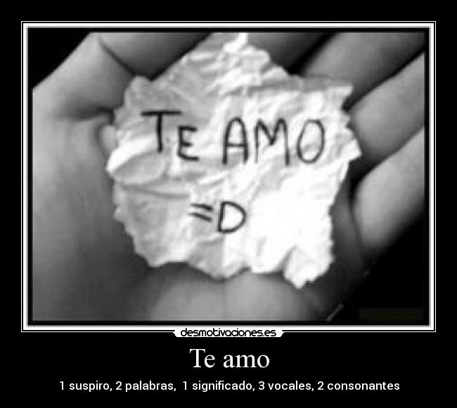 Te amo -