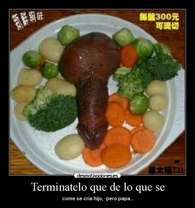 Terminatelo que de lo que se -