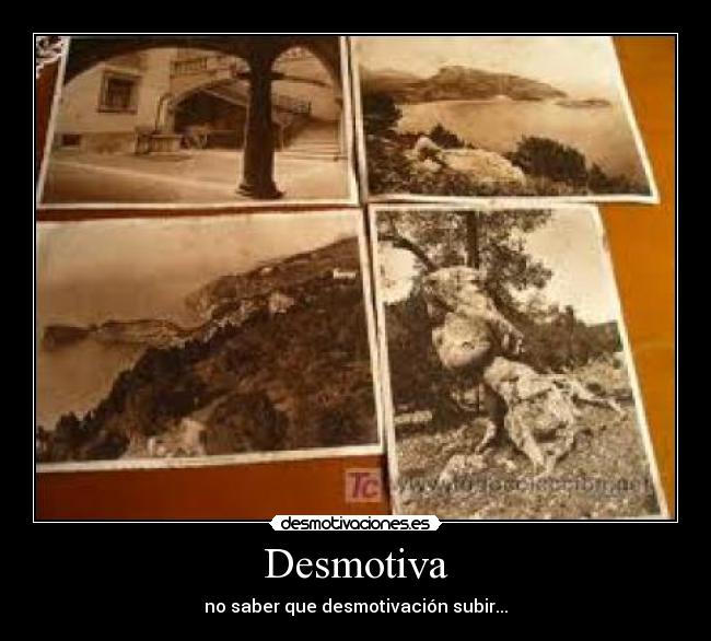 Desmotiva - no saber que desmotivación subir...
