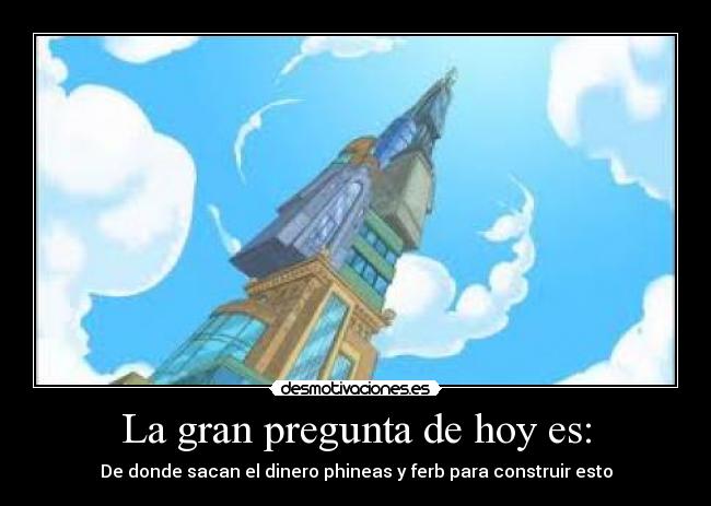 La gran pregunta de hoy es: - 