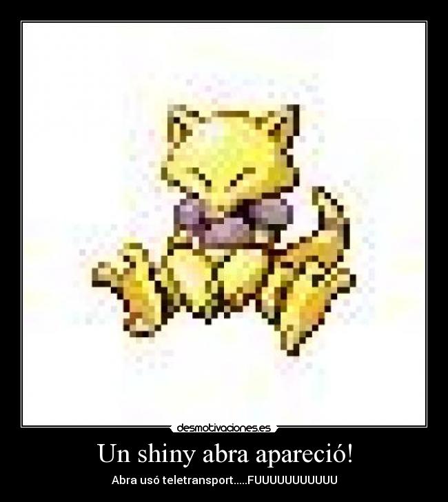 Un shiny abra apareció! - 