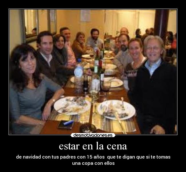 estar en la cena - 