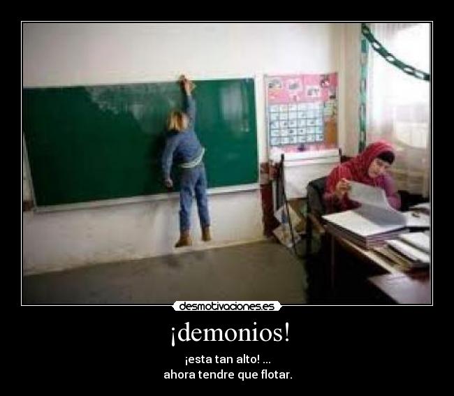 ¡demonios! -