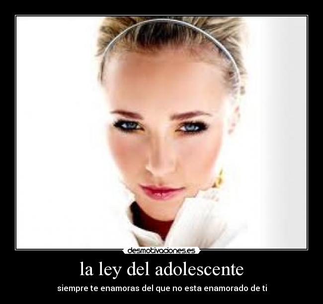 la ley del adolescente -