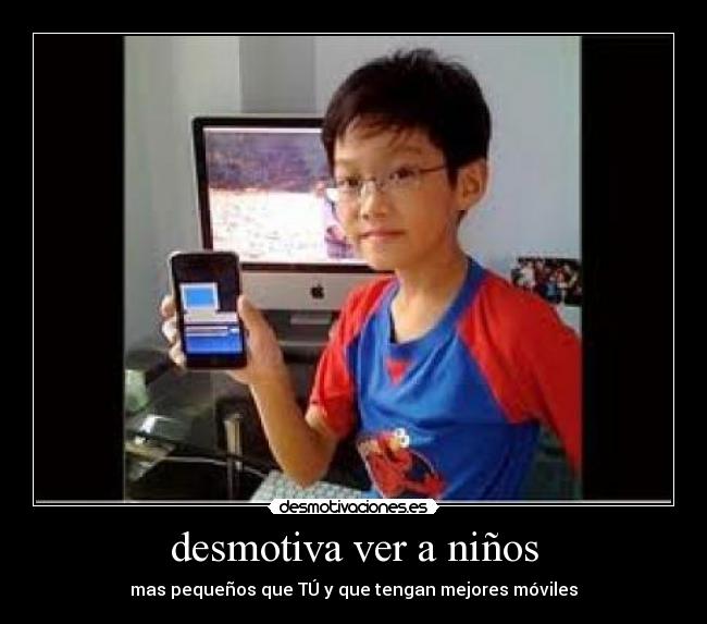 desmotiva ver a niños - 