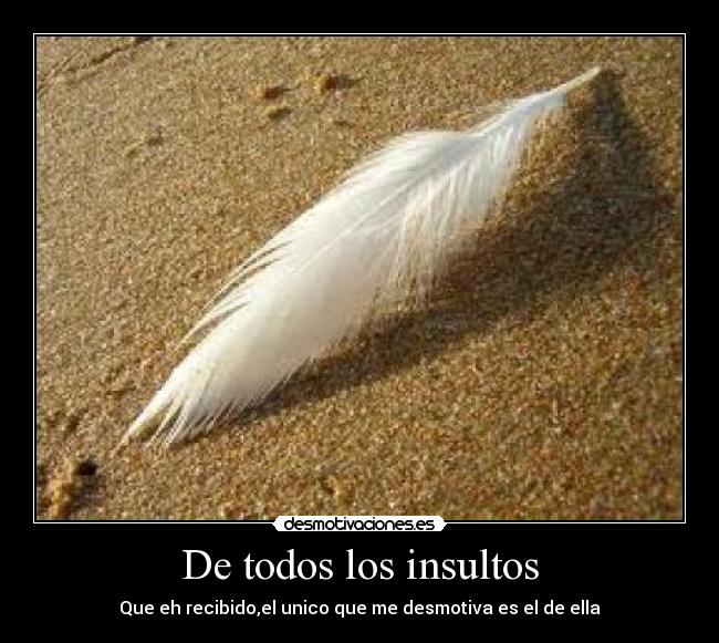 De todos los insultos -