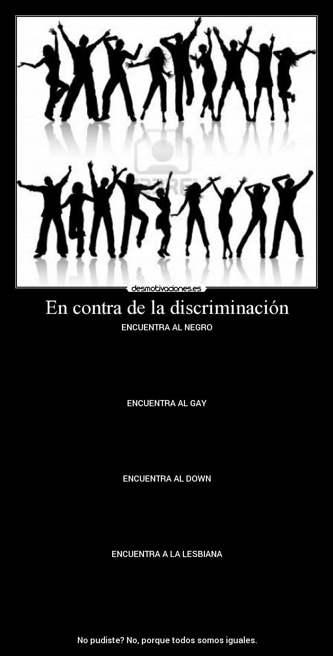 En contra de la discriminación -