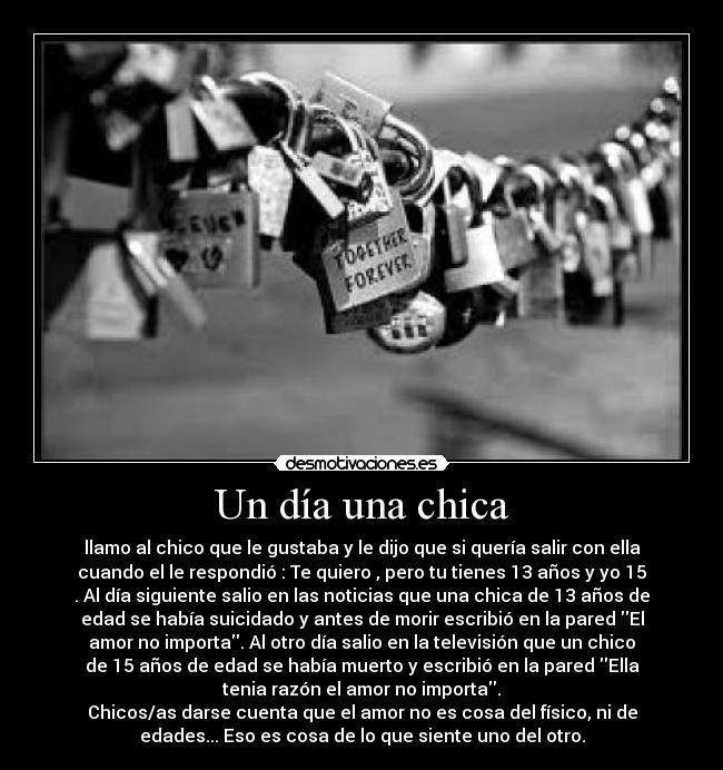 Un día una chica -