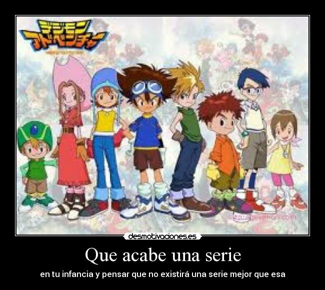 Que acabe una serie -