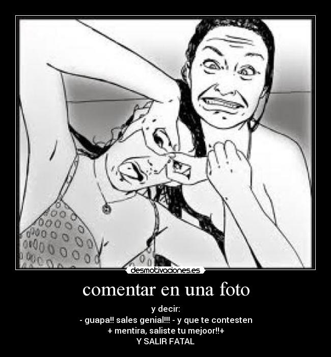 comentar en una foto -