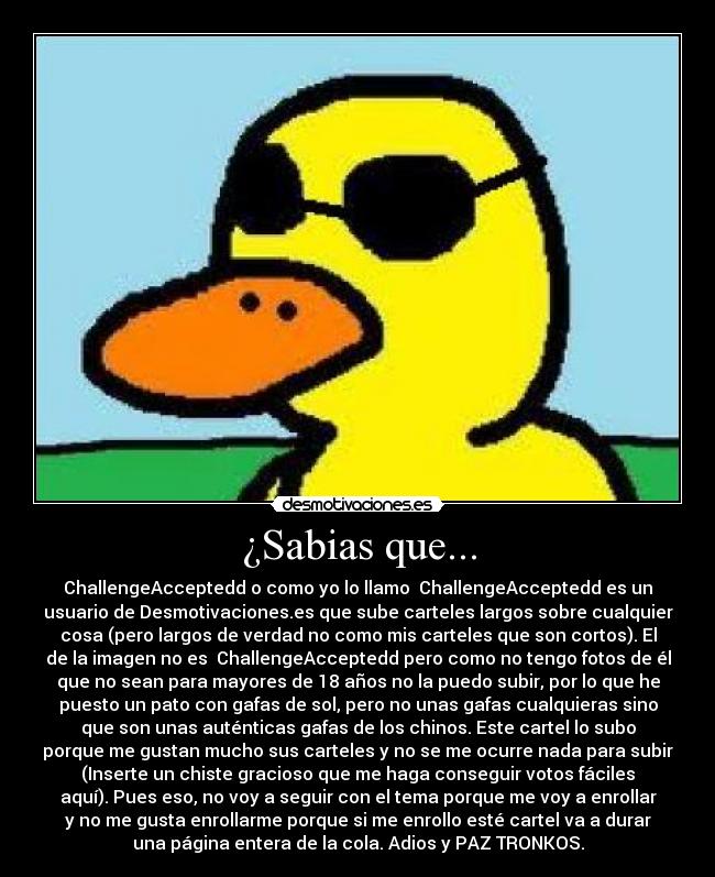 carteles miguel100one clanantifas kaf clanhoygan 0o0o0o0o0o0o0o0o0o0o0 challengeacceptedd pone cachondo desmotivaciones