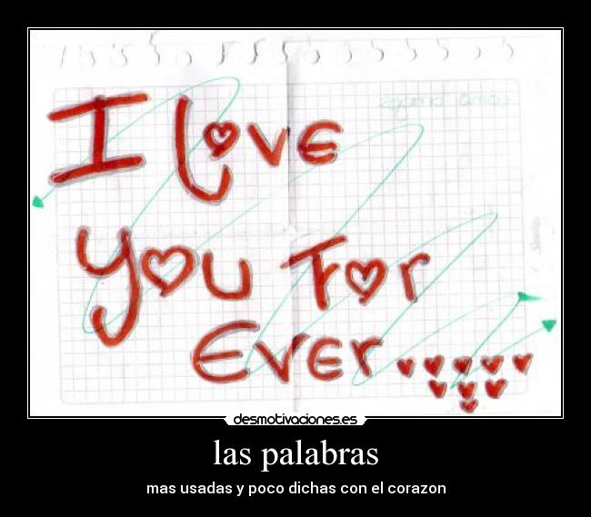 las palabras - 
