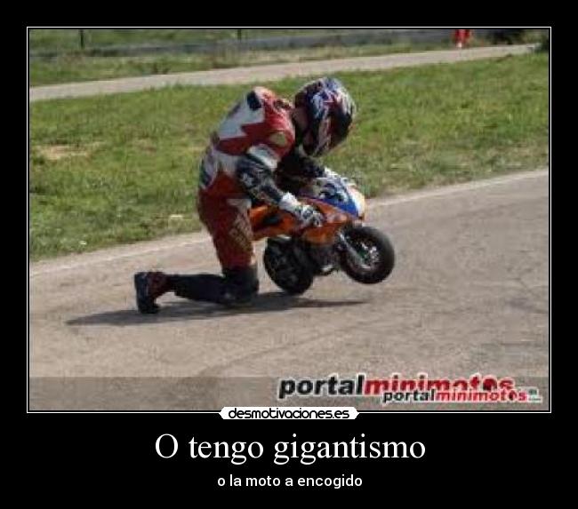 O tengo gigantismo - o la moto a encogido