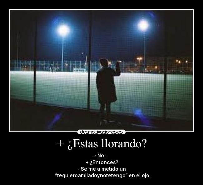 + ¿Estas llorando? - 